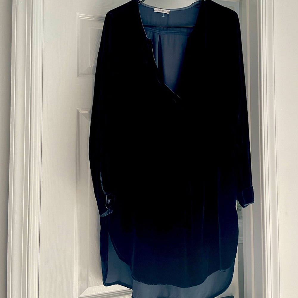 Free People Velvet navy Dress